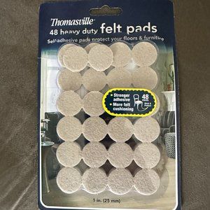 1" Nude / Tan Brown Neutral Furniture Felt Protector Pads - Thomasville
